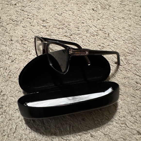 Montblanc Black Eyeglasses with Case - Picture 2 of 5